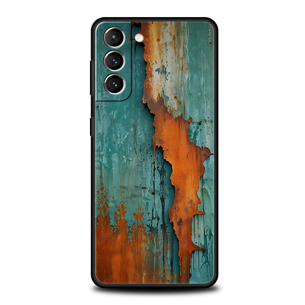 Винтажный промышленный стиль Ржавый чехол для телефона для Samsung Galaxy S26 S25 S24 S23 S22 S20 S21 FE Ultra S25 Edge Plus Мягкий чехол из ТПУ