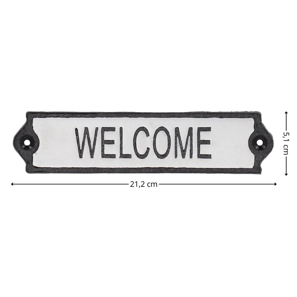 Dekoracyjny Metalowy Szyld Na Drzwi Welcome