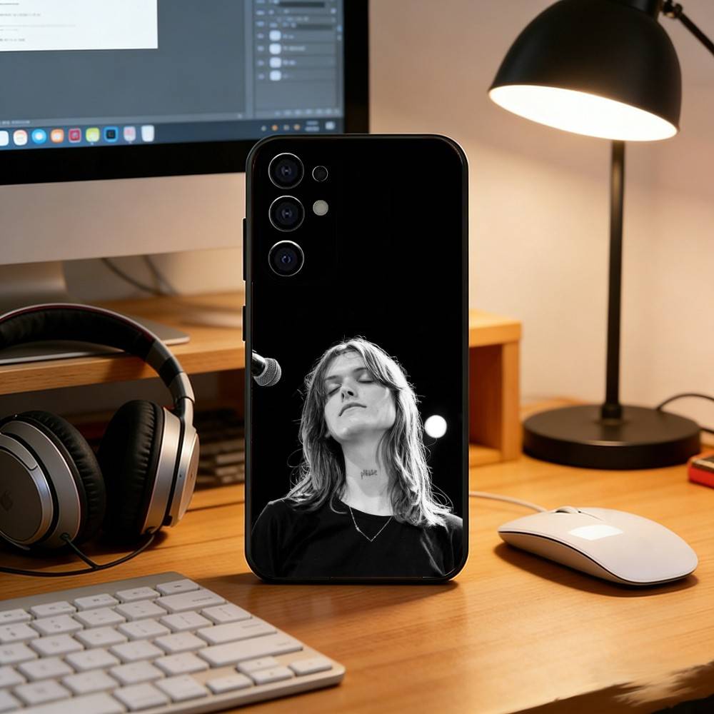Чехол для телефона Singer e-Ethel Cain Черный Силиконовый Мягкий Для Samsung S25,S24,S21,S22,S23,S30,Ultra,S20,Plus,Fe,Lite