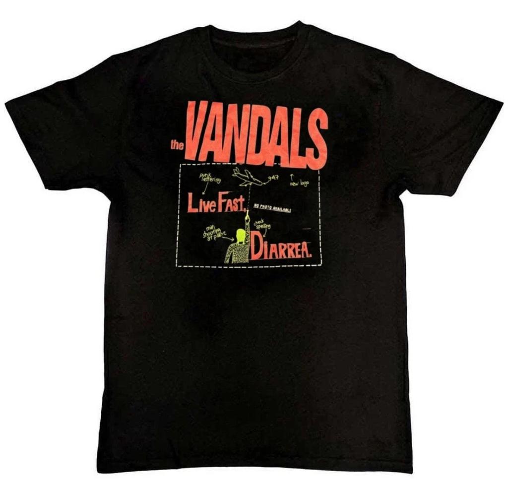 Винтажная мужская унисекс футболка The Vandals с графическим принтом