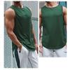 Мужская быстросохнущая спортивная дышащая майка для бега для тренировок, свободный топ без рукавов для фитнеса