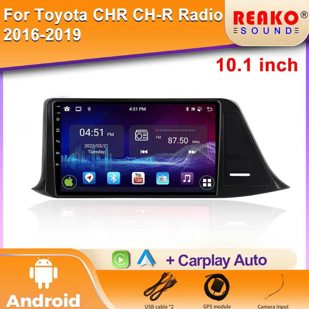 Car Multimedia Player Android For Toyota C-HR CHR 2016 - 2020 Wireless Android Auto Stereo Head Unit GPS Touch Screen