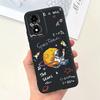 For Moto E14 Motorola Funda Case Cool Cartoon Luxury Painting Phone Case On Motorola E14 4G 6.56" Back Cover Soft Black Silicome