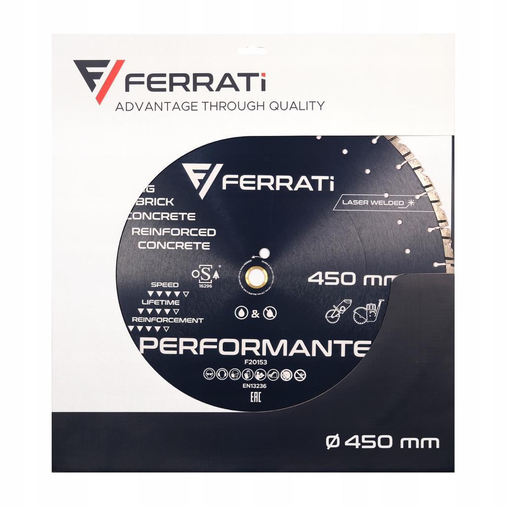 Tarcza diamentowa ferrati performante 450mm