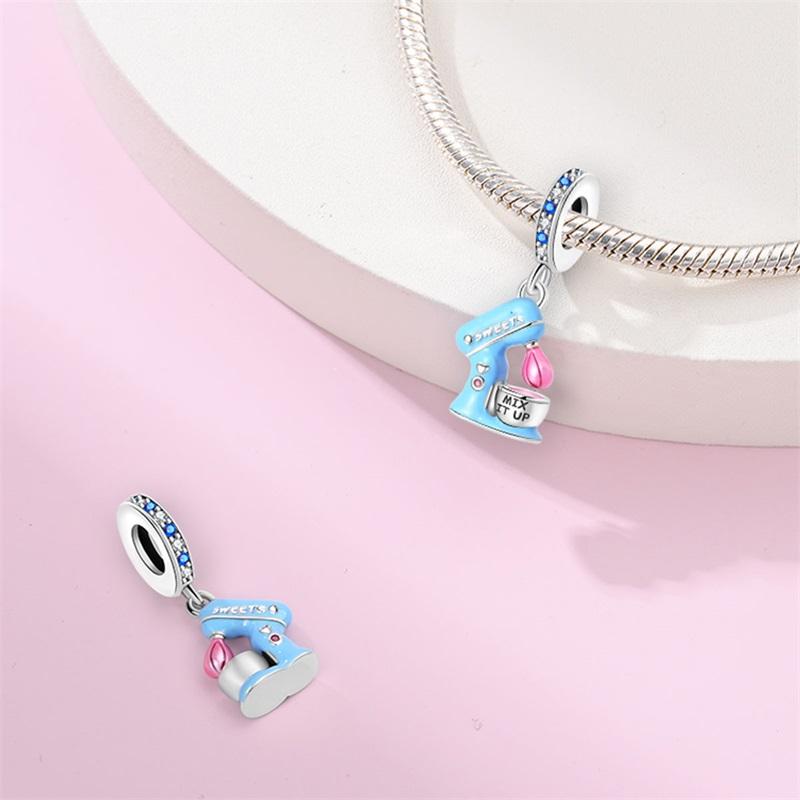 Серебряная сумка 925 пробы, камера, туфли, подходит для браслетов, женская мода, подарки для изготовления украшений своими руками