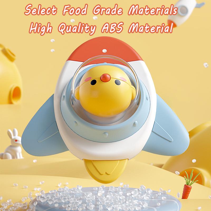 Baby Montessoris Spin Cup Top Bath Toys Bathing Sucker Spinner Suction Sensory Toy Rotating Rattles Early Educational Fidget Toy