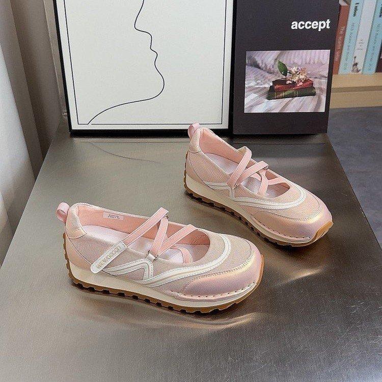 "Guyun" балетки на бретельках~ дышащие туфли Мэри Джейн женские летние 2024 новые нишевые повседневные универсальные одинарные туфли