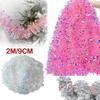 2M/9CM Рождественские украшения Гирлянда из разноцветных полос Мишура Кисточки Гирлянда Украшения Мишурная лента Венок