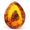 Beautiful Amber Butterfly Insects Stone Pendant Necklace Manual Polishing Gift