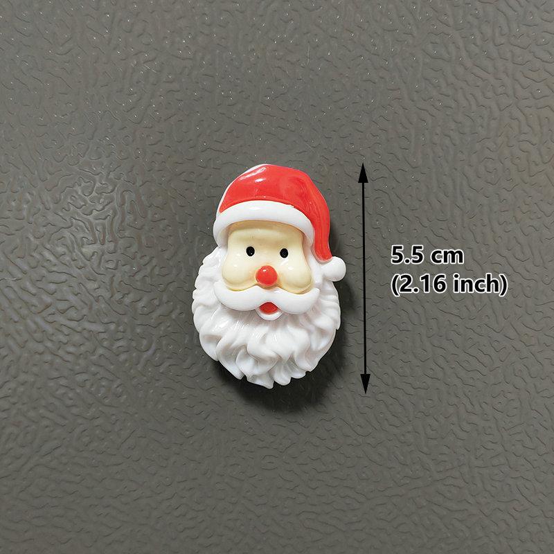 Смола Санта-Клаус Снеговик Рождественская елка Магнит на холодильник Домашний декор Холодильник Рождественское украшение Наклейка Подарок Кухня