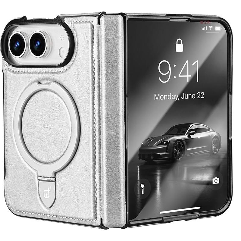 Duo Phone Case Foldable IPhone Shockproof Magnetic Stand Flip Leather Cover Men