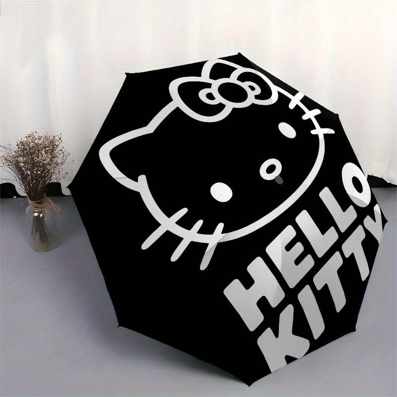 1pc Hello Kitty Sticker Decal Umbrella with Plastic Handle,Suitable for All Seasons Home Travel Outdoor UmbrellaSanlio230