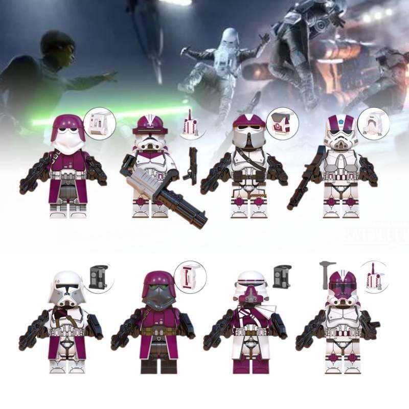 Colorful Plastic Clone Engineer Paratrooper Building Blocks For Kids Educational Toy