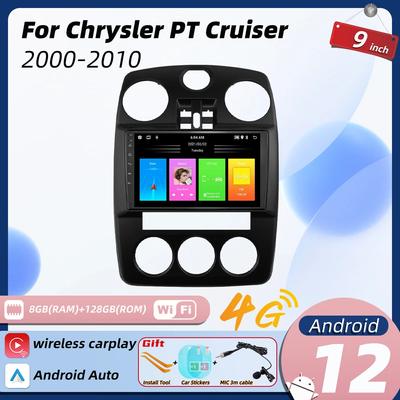 2 Din Android автомобильное радио для Chrysler PT Cruiser 2000-2010 GPS-навигация Carplay 4G стерео авторадио аудио мультимедийный плеер