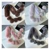 Winter Accessory Faux Fur Scarf with Magnetic Closure Solid Color Soft Plush Design Wrap Windproof Cold-Resistant Outdoor Cycling