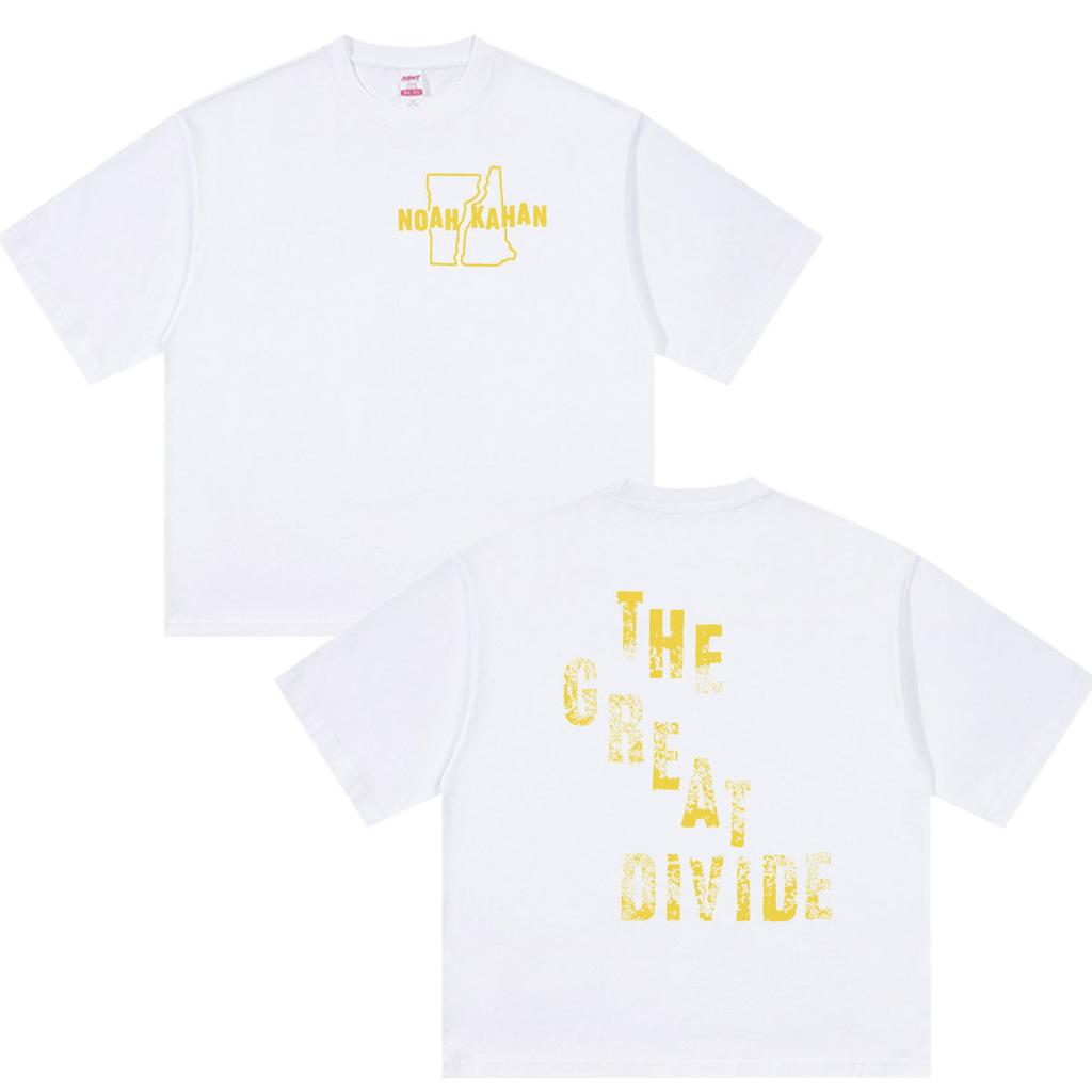 Vintage Noah Kahan The Great Divide Tour 2026 T Shirt Unisexs Hip Hop Fashion Short Sleeve Tshirts100 Cotton Tshirt Streetwear