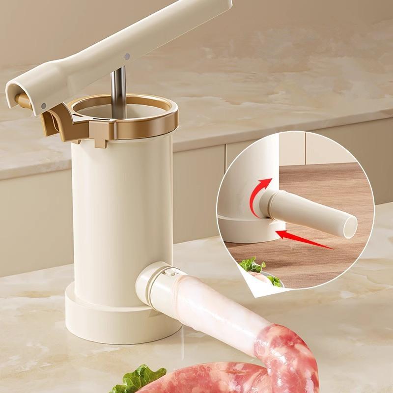 Домашняя колбасная машина с набивной трубой, ручная, быстрая, для набивки мяса, машина для наполнения, большая вместимость, сверхпрочные кухонные инструменты