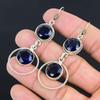 День Дочери Сделка Серебро 925 пробы Натуральный Лондонский Голубой Топаз Новые Серьги-капли