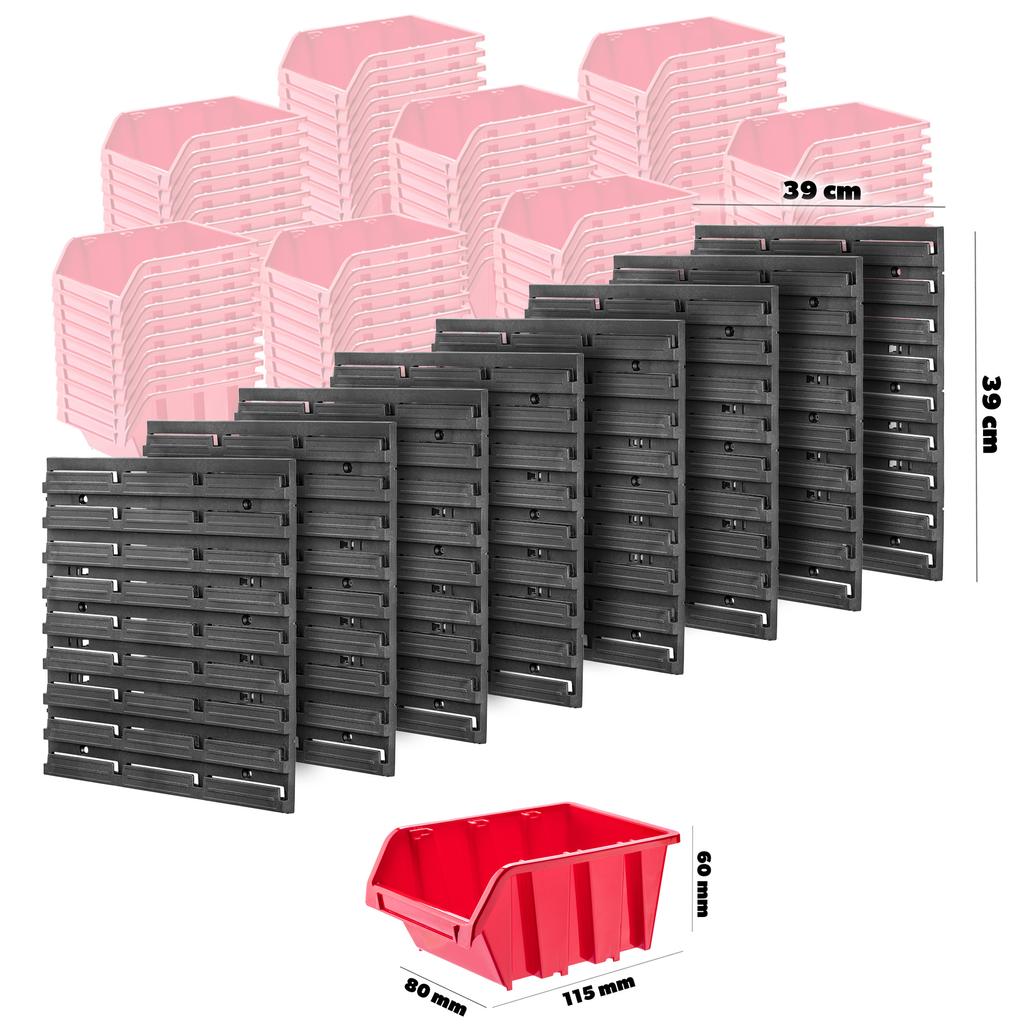 KADAX Настенная панель для инструментов 156x78см, 101 шт., гаражные ящики для мастерской