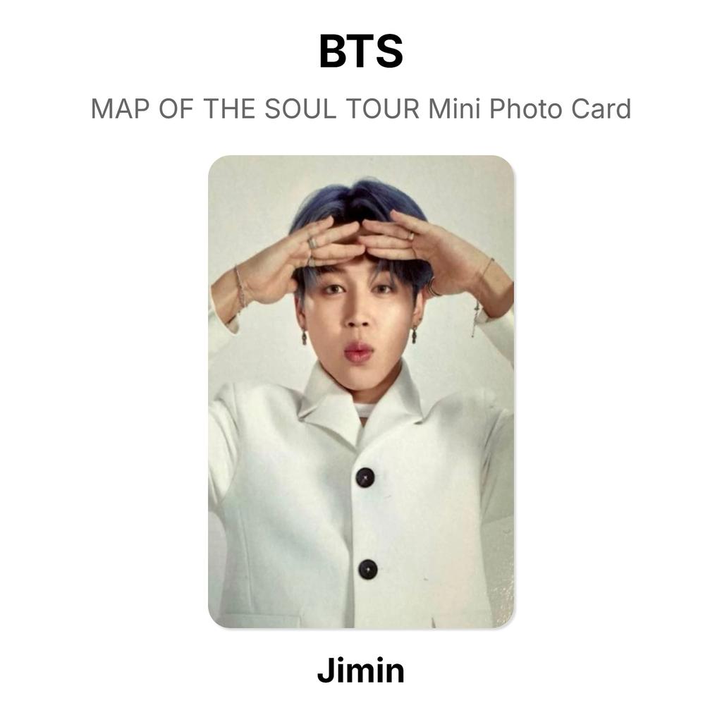 BTS MAP OF THE SOUL TOUR Мини-фотокарточка Официальная фотокарточка