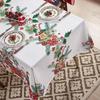140*100см Рождественская скатерть Водонепроницаемая Рождественская скатерть Рождественская скатерть Журнальный столик
