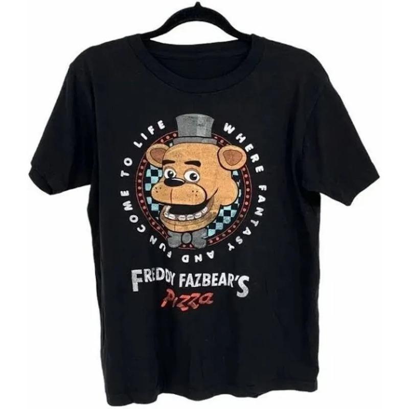 P21 игра FNAF В Фредди Футболки для мужчин и женщин одежда 2025 новый Графический уличный стиль 100% Хлопок