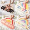 Cartoon Rainbow Bath Mat Soft Super Absorbent Bathroom Mats Non -Slip Kids Room Cute Decoration Doormat