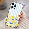Чехол для телефона Lemon C-Cool с полосатым рисунком для iPhone 17,16,15,14,13,12,11 Plus,Pro Max,XS, Мягкий силиконовый черный чехол