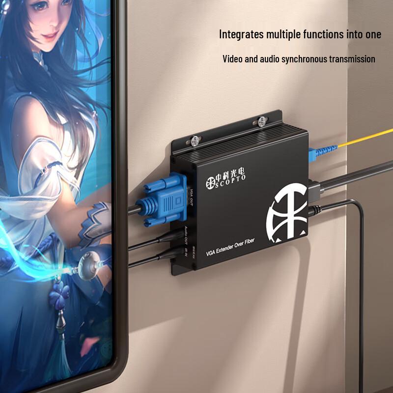 Zhongke Optoelectronics HD VGA Оптоволоконный трансивер