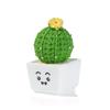 2.5-3.4cm 1/4Pcs Funny Cactus Flower Figurines Resin Cactus Miniatures Micro Ornaments DIY Mini Sculpture Decoration Crafts