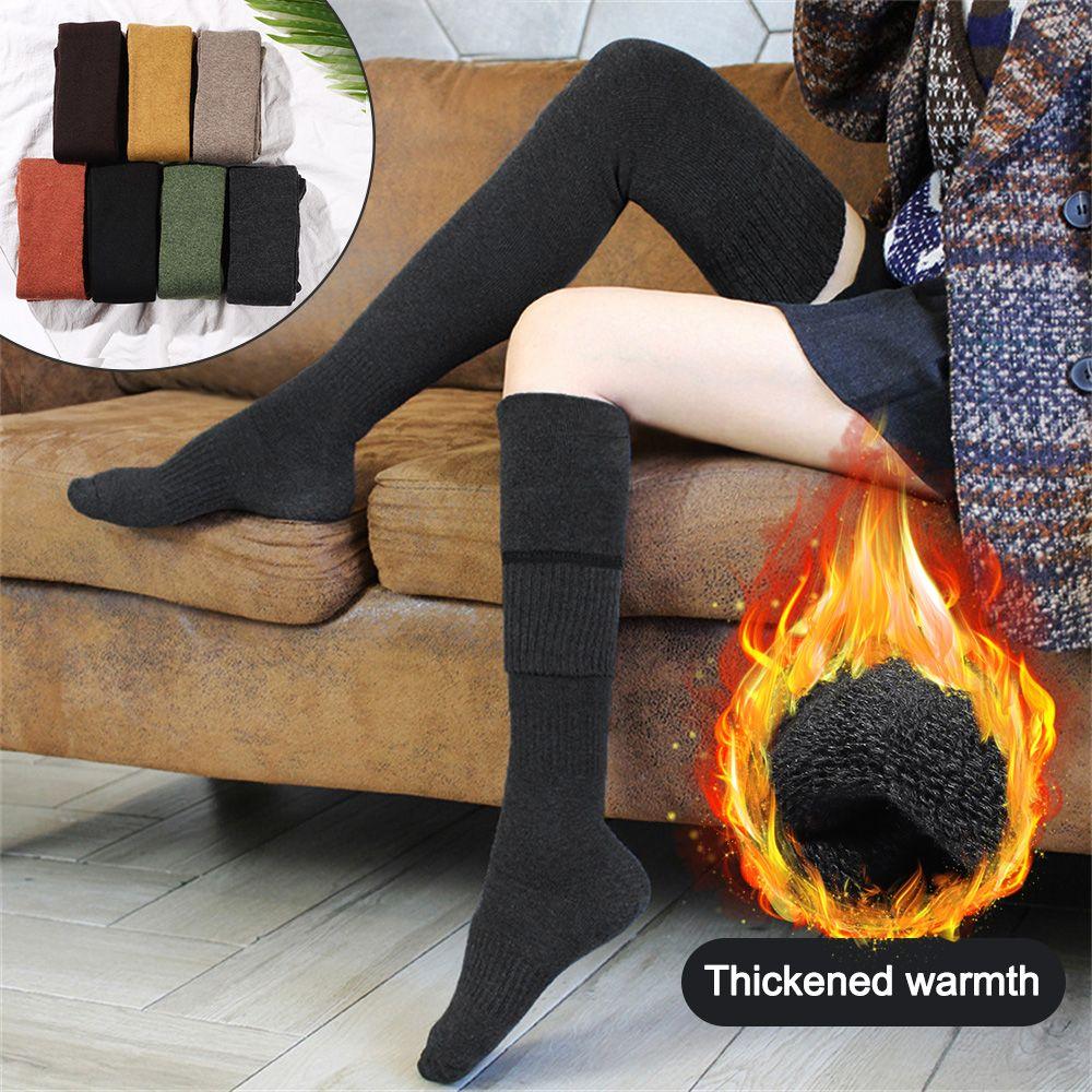 Флисовые платья, аксессуары, утолщенные модели, длинные чулки, вязаные гольфы, гольфы выше колена