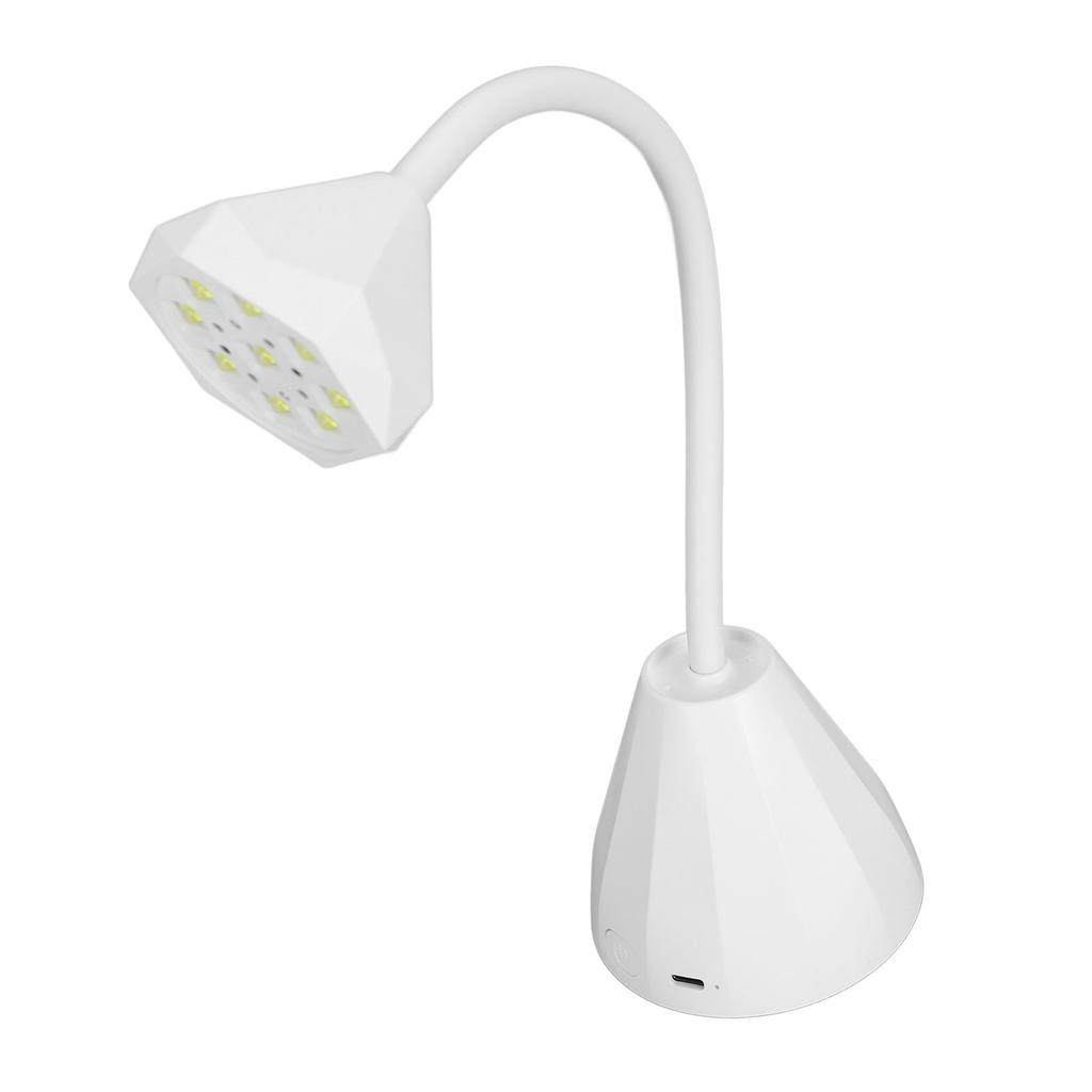 Лампа для ногтей на гибкой стойке, 27 Вт, с 9 чипами лампы, гибкая перезаряжаемая УФ-гелевая сушилка для ногтей, лампа на гибкой стойке