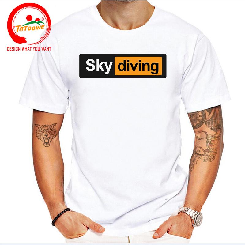 Funny Sky Diving Tshirt Skydiving T Shirt Unisex Sky Diver Diving Tee Shirt Oversized S6xl Tshirt Risky Extreme Sports Clothing