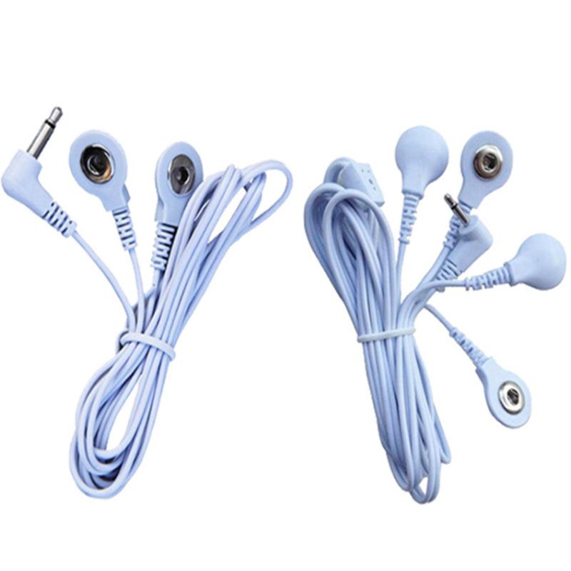 Массажный выходной шнур с застежкой 2,5 головки Шнур-застежка один-к-двум, Электродный шнур-застежка Импульсный электродный шнур-застежка