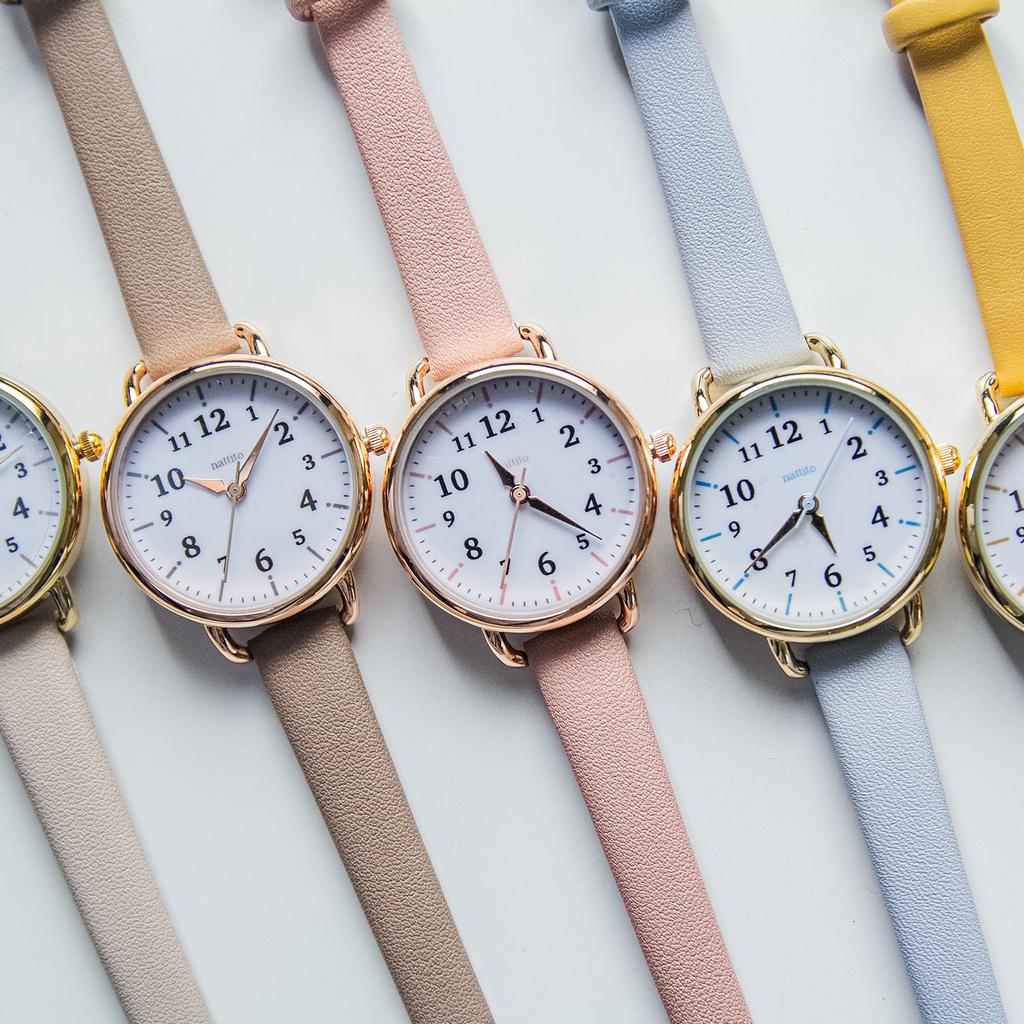 [Fieldwork] Женские часы с аналоговым кожаным ремешком без никеля, долговечные, белые, NF Fool YM086-1, белые