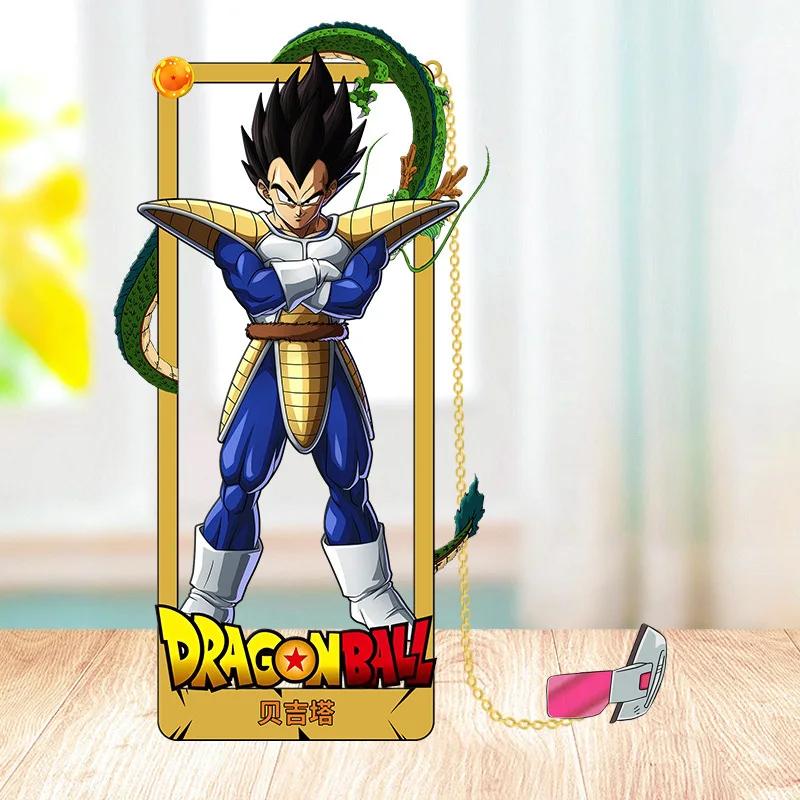 Аниме Dragon Ball Сон Гоку Металлические Закладки Мультяшный Веджета Бирус Фигурки Коллекционные Карточки Закладки Игрушки Детские Подарки