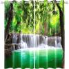 Шторы с лесным водопадом для спальни, природный пейзаж, 3d шторы с принтом, занавеска на окно с горным потоком, гостиная, 2 панели
