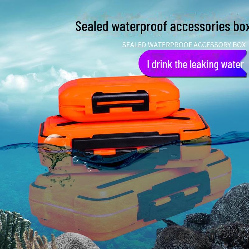 Переносной ящик для хранения рыболовных снастей с двойными слоями для приманок, крючков и наживки. Идеально подходит для организации рыболовных принадлежностей.