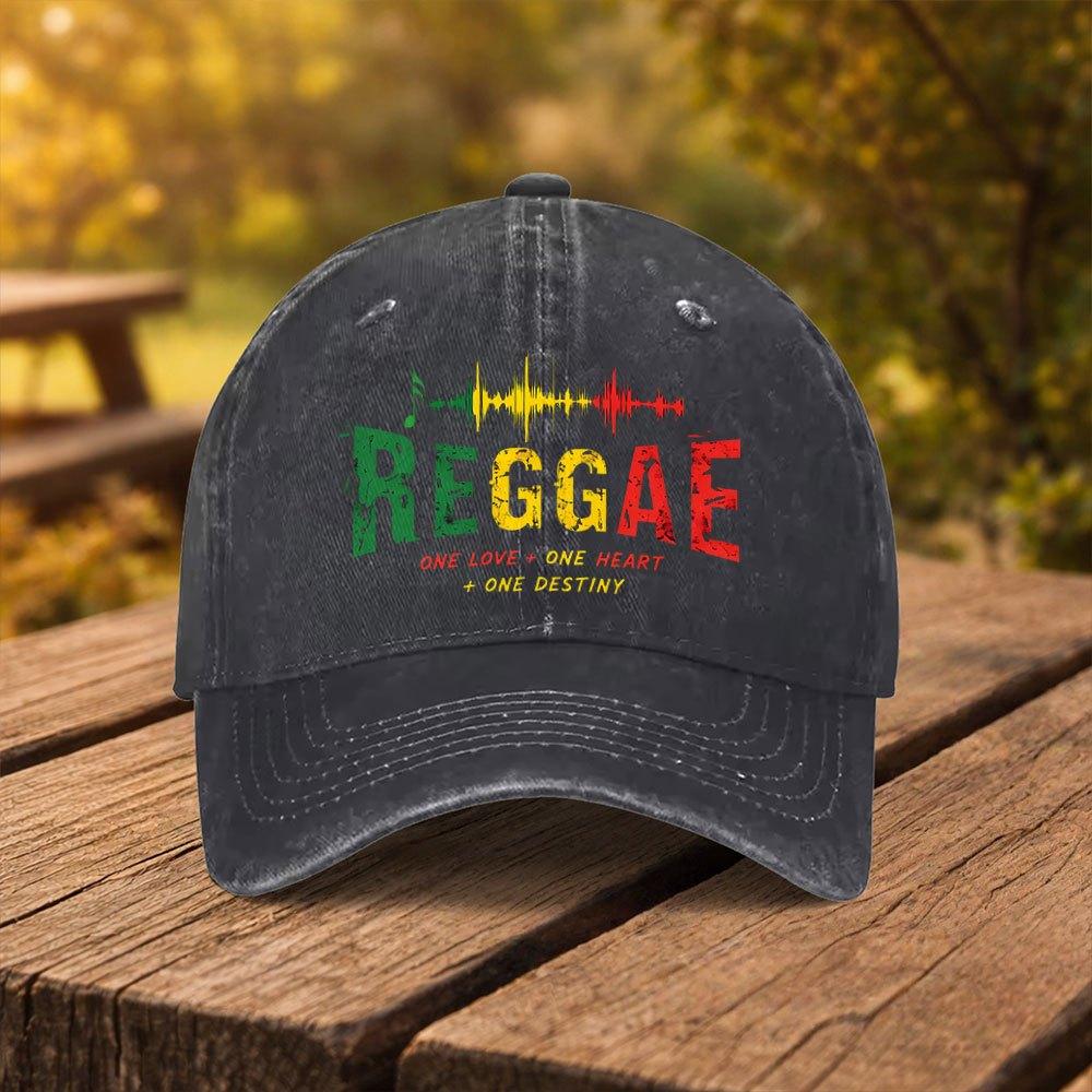 Reggae Music Print Baseball Cap Unisex Fashion Duckbill Hat Suitable for Outdoor Sports Fitness Travel And Outings MultiColo