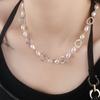 Легкое роскошное и высококачественное барочное жемчужное геометрическое ожерелье с нерегулярной круглой ключичной цепочкой во французском стиле
