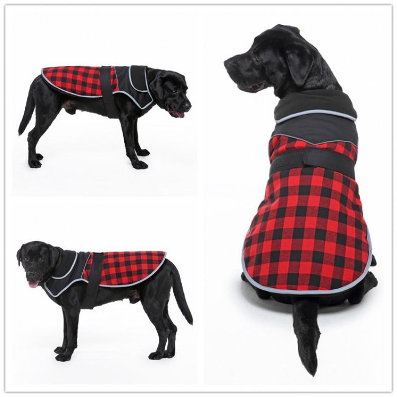 Winter Warm Dog Coats Medium Large Dogs British Style Pet Clothes Golden Retriever
