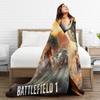 Игровое фланелевое одеяло Battlefield 2042 Мягкое прочное плед для домашнего декора Путешествий Забавное покрывало Чехол для дивана-кровати