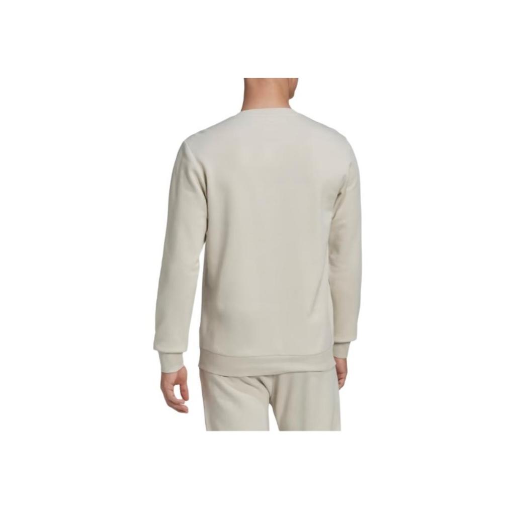 adidas Feelcozy вышитый логотип круглый вырез толстовка мужская топы белый HL2282