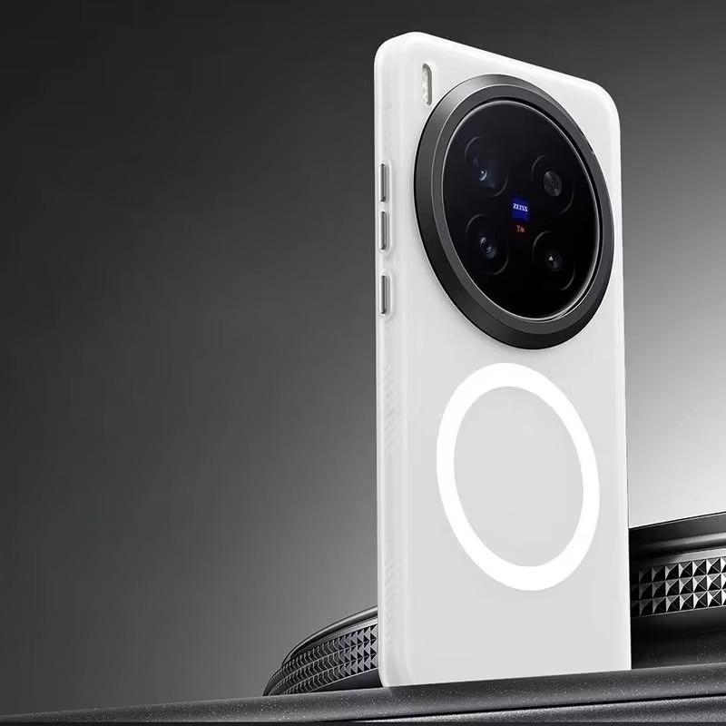 Противоударный бронированный магнитный чехол для VIVO X200 Ultra Matte Magsafe Phone Cover для VIVO X200 S X200Pro mini X200Ultra Bumper Shell