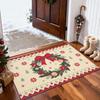 VIKAMA Christmas Carpet Absorbent Non Slip Soft Warm for Entrance Door Bathroom Autumn Winter Holiday Home Decor 2025