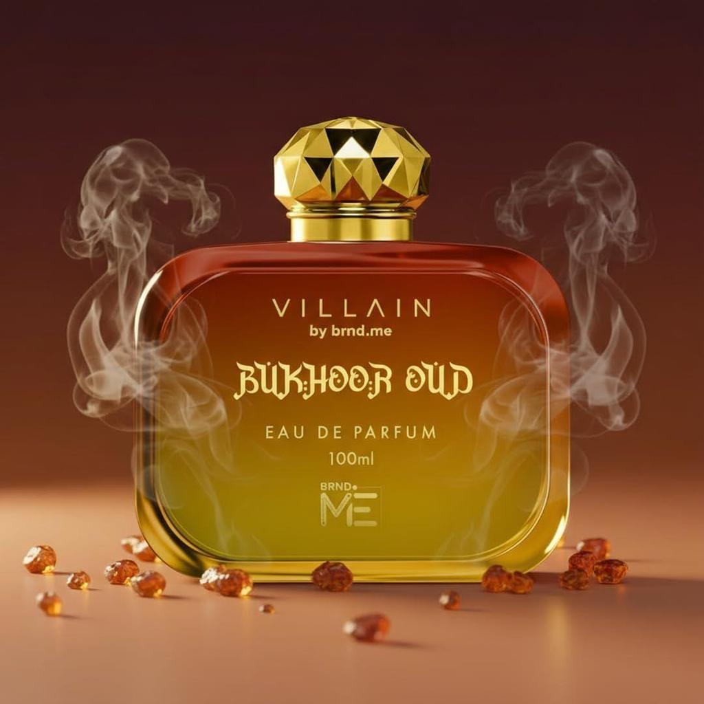 Villain Bukhoor Oud Luxury Perfume for Men with Long Lasting Eau De Parfum 100 ml