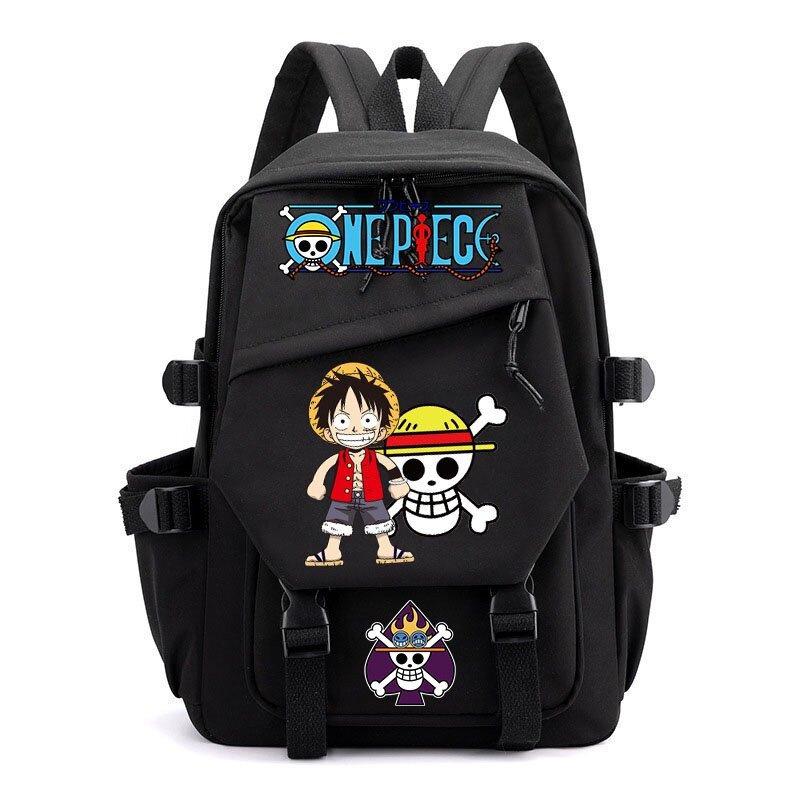 Anime peripheral ONE PIECE Luffy schoolbag Japanese retro backpack junior high school backpack computer bag