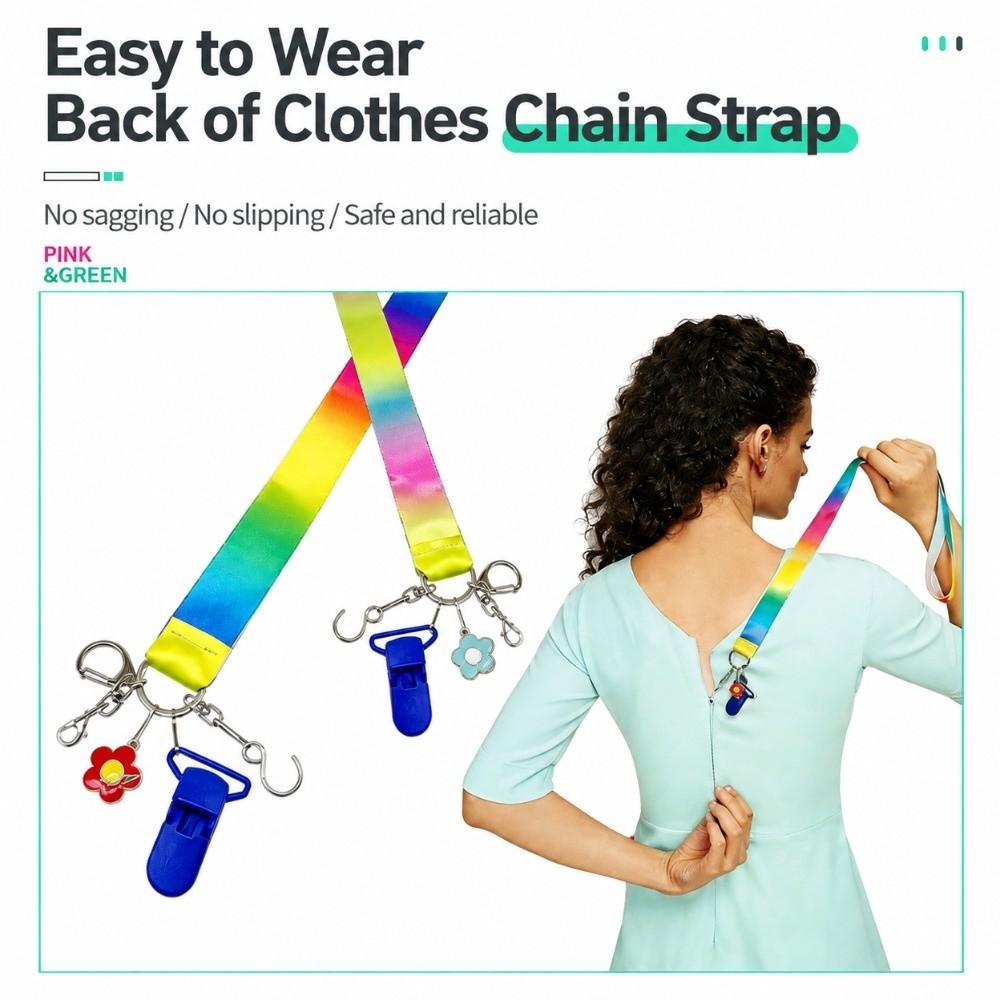 Metal Hook Zipper Pull Helper Adjust Strap Back Zipper Puller Back Dress Zipper