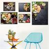 Овощи Фрукты Здоровая кухня Еда Холст Картина Греп Сыр Плакаты Печать Настенные картины Ресторан Столовая Декор