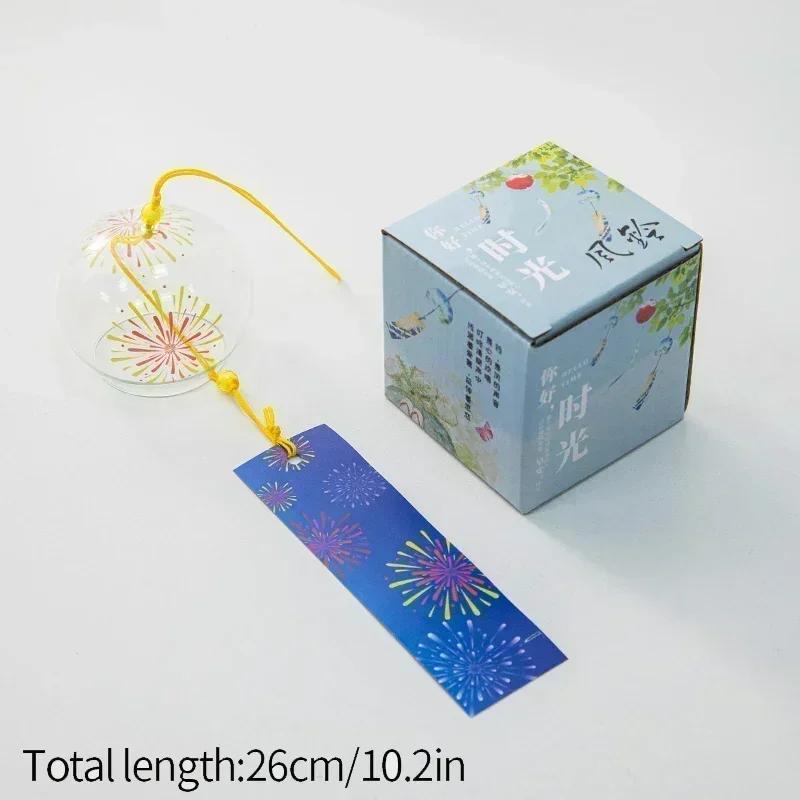 Japanese Wind Chime Handmade Sakura Wind Chimes Garden Decoration Outdoor Glass Furin Wall Hanging Home Decor Small Wind Bells